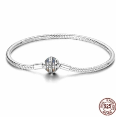 Pulsera Cadena de Serpiente Corona Brillante de Pandora Moments