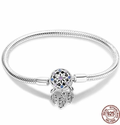 Pulsera Cadena de Serpiente Corona Brillante de Pandora Moments