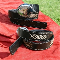 Cinturon Chapon Regional Lonja Bordado Cruz - comprar online