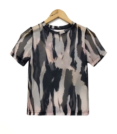 Remera Tul Estampada - comprar online