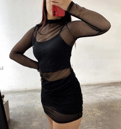 Vestido Tul frunce