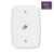 Tomada Ideale Pluzie | para Antena TV/SAT com Placa 4x2 Branca