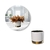VASO DE PORCELANA BRANCO DOURADO 18CM FLORARTE