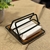 PORTA GUARDANAPOS COM SUPORTE DE MADEIRA LINHA BLACK STOLF - comprar online