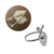 KIT 4 PORTA GUARDANAPO CENOURA PRATA FLORARTE