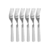 Conjunto 6 Garfos Inox com Cabo Branco Praticasa - comprar online