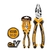 PINZA UNIVERSAL INGCO - 8'' IND E.S 30% Cód. HHCP28200 - Kypros Metal