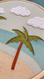 Bastidor Decorativo Praia 22cm - Sítio Decor - Porta Maternidade e Decoração Afetiva