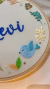 Porta Maternidade Guirlanda Pássaro - Quadro Infantil Encantador 22cm - Sítio Decor - Porta Maternidade e Decoração Afetiva