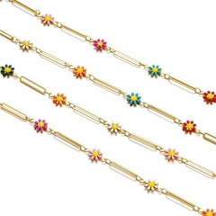 Pulsera margarita dorada