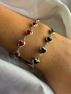 Pulsera corazones x unidad