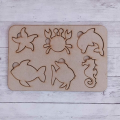 Tablero encastre animales de mar - comprar online