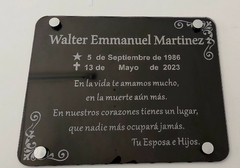 Placa funebre en internet