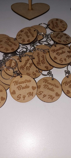 Llaveros Boda Crudo x30u. - comprar online