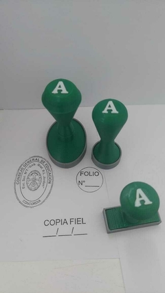 Set sello institución 3D