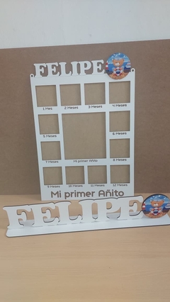Cuadro meses + cartel nombre - comprar online