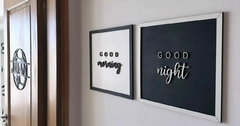 Cuadro Good night/ Good morning en internet