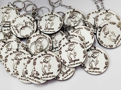 Llaveros blancos x 30 u. - comprar online
