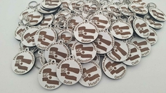 Llaveros blancos x 100 u. - Regalo Perfecto