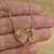 Colar Com Pingente Coração Quartzo Rosa Banhado a Ouro na internet
