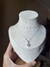 Choker Mini Corações prata - comprar online
