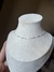 Choker Mini Corações prata