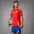 Imagem do Camisa Espanha I 24/25 - Torcedor Masculino Adidas - Vermelha com detalhes em amarelo