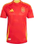 Camisa Espanha I 24/25 - Torcedor Masculino Adidas - Vermelha com detalhes em amarelo