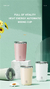 Caneca Mixer Elétrica mistura de aço inoxidável rotativa 350ml
