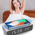 Despertador led com carregador sem fio,Relógio digital de mesa, termômetro, relógio espelhado hd, decoração de mesa na internet