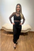 Cropped de Tela Manga Longa - loja online