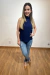 Blusa Gola Alta Marinho - P B Store - Moda Feminina