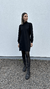 VESTIDO CURTO LARA MANGA LONGA - PRETO
