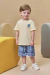 Conjunto de Camiseta em Meia Malha e Bermuda em Nylon Ergonomic com Elastano Johnny Fox