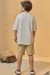 Conjunto de Bata em Linho Deluxe e Bermuda em Linho Santorine com Elastano Johnny Fox - comprar online