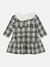 Vestido Jacquard Xadrez Momi - Joana Maria Moda Infantojuvenil