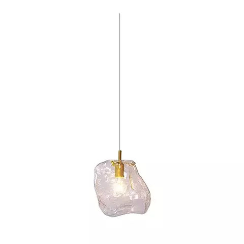 PENDENTE ROCCIA DOURADO E TRANSPARENTE 1xE27 - comprar online