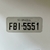 Placa Mini Esportiva - 31 x 13 - Cinza