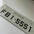Placa Mini - 36 x 11,5 - Cinza Claro - Letra 4 x 3,5 na internet