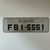 Placa Mini - 36 x 11,5 - Cinza Refletiva (Modelo Balão) - Letras 4 x 3,5