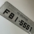 Placa Mini - 36 x 11,5 - Cinza Refletiva (Modelo Balão) - Letras 4 x 3,5 na internet