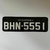 Placa de Carro - 40 x 13 - Preta