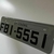 Placa para Carro - 40 x 13 - Cinza Escuro