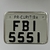 Placa Moto - 19 x 14 - Cinza
