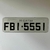Placa para Carro - 40 x 13 - Cinza Claro