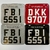 Placa Moto - 19 x 14 - Preta