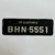 Placa Mini - 36 x 11,5 - Preta - Letras 4 x 3,5 - comprar online