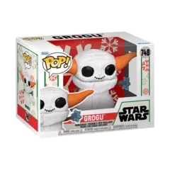 Funko Pop Star Wars: The Mandalorian Holiday 2024 - Grogu MuÃ±eco De Nieve
