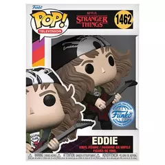 Funko Pop TV: Stranger Things - Hunter Eddie Con Guitarra Metalico Exclusivo
