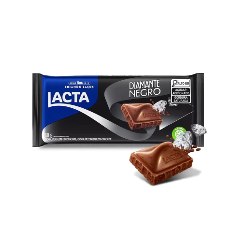 Barra de Chocolate ao leite Sabores Lacta 80 g